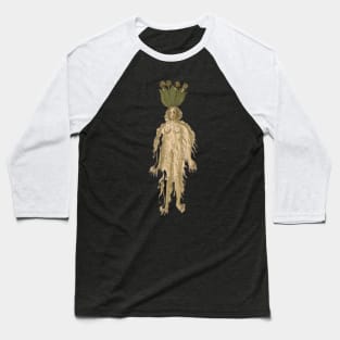 Human Mandrake Roots Herbal Medieval Plant Lover Romantic Spiritual Art Baseball T-Shirt